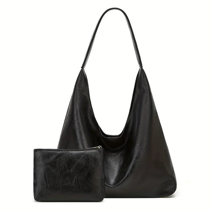 Leather Messenger Bag + Leather Wallet - Manz