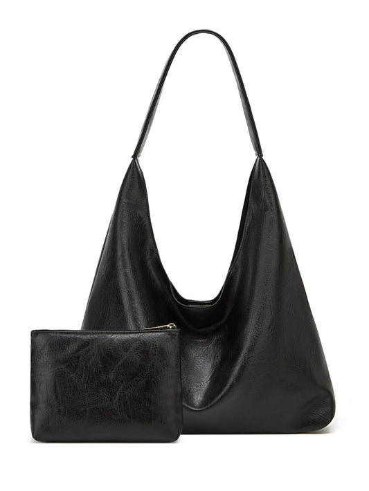 Leather Messenger Bag + Leather Wallet - Manz
