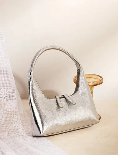 Aurora Leather Baguette Bag